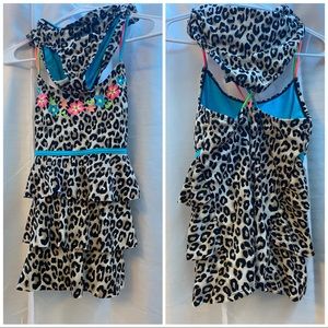 Animal print Justice tankini swimsuit